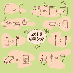Zero waste concept. Vector illustration