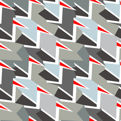 Fototapeta premium Urban colorful sport pattern with curved geometry shapes