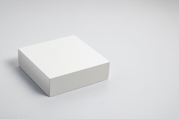 White podiums on white background. Perfect platform for showing your products