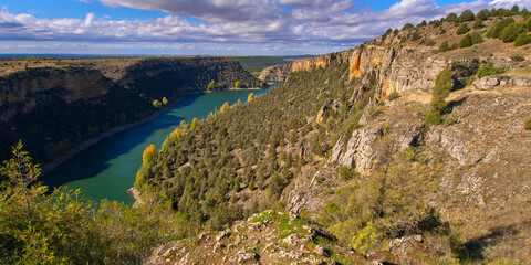 Hoces del Río Duratón Natural Park, Duratón River Gorges, Segovia, Castilla y León, Spain, Europe