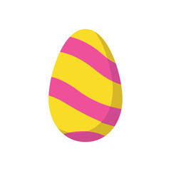 Colorful happy easter day egg illustration