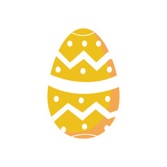 Colorful happy easter day egg illustration