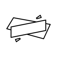 Blank discount for text copy space template in outline design