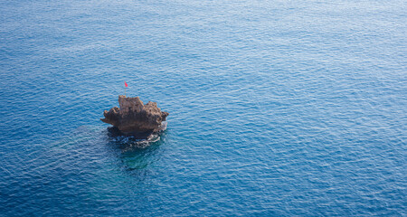 picturesque Mediterranean coast off Antalya. travel to turkey, old town Kaleci. discover...