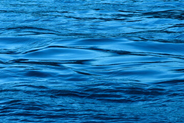 Blue waves in the canal at Thailand.