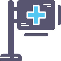 Obraz premium Hospital Sign Icon