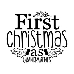  first christmas as , Round Sign