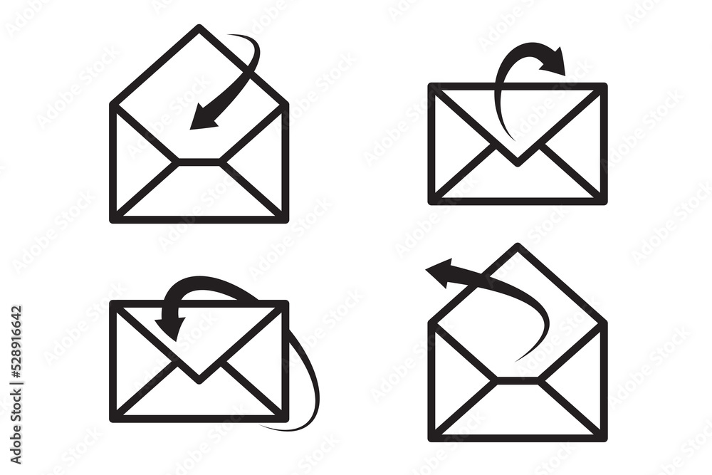 Poster mail icon vector sign. letter envelope symbol. message send to address illustration.