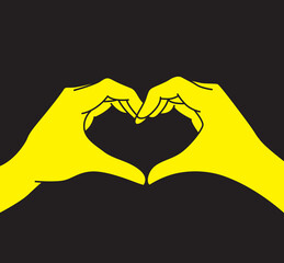 hand giving love symbol