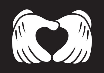 hand giving love symbol