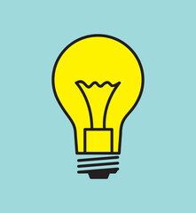 Vector light bulb illustration