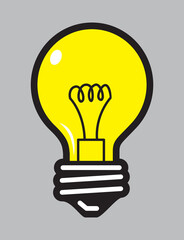 Vector light bulb illustration