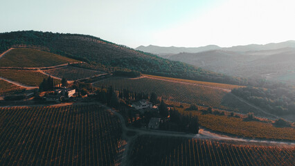 Chianti Toskana Drohne
