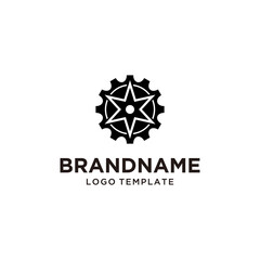 Gear Star Engine Logo Vector Business