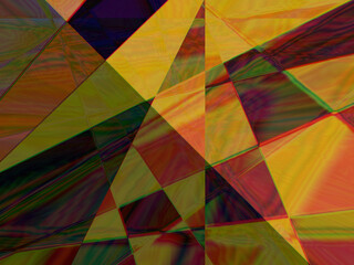 Fototapeta na wymiar Abstract background, Blurred sharp colors with sharp shapes and straight lines