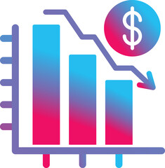 Chart Down Icon