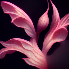 an ethereal pink flower of alien origin, the dragon flower