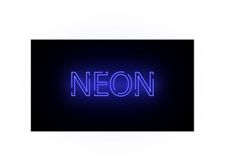 Neon inscription, neon, glowing, bright blue, luminescent, neon sign, background neon