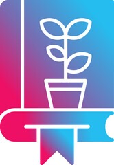 illustration of a plant in a Book