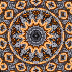 Abstract seamless ornamental vector pattern for fabric