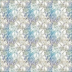 Illustration Abstract flower Pattern wallpaper 