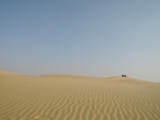 Jaisalmer is located in the Thar Desert in Rajasthan. So it is obvious that during summer the mercury will rise very high.