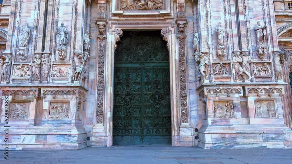 Canvas Prints Milan Cathedral facade, Lombardy, Italy