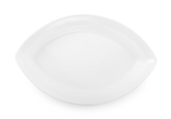 white plate isolated on white background.