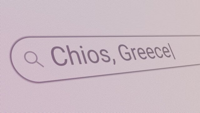 Search Bar Chios Greece 
Close Up Single Line Typing Text Box Layout Web Database Browser Engine Concept