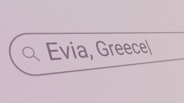 Search Bar Evia Greece 
Close Up Single Line Typing Text Box Layout Web Database Browser Engine Concept