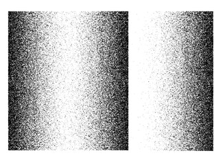Noise grain texture vector vertical, stipple gradient halftone black white effect, splatter dust sand dots background, rusty diffuse distress spray backdrop, transparent rough grunge frame element