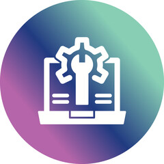 Fototapeta premium Web Development Icon