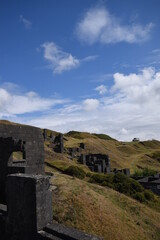 Fototapeta premium the abandoned quarry at the top of Clee hill
