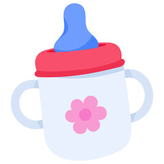 Check this flat sticker icon of feeder 