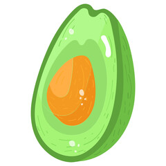 Get this amazing flat sticker of avocado