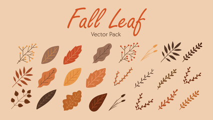 Fall Leaves Vector | Autumn Leaves | Leaf Illustration | Vector 