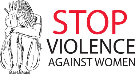 Stop violence against women concept sketch drawing poster, Stop Violence against women logo, Stop violence against women cartoon doodle drawing
