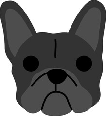 French bulldog illustration