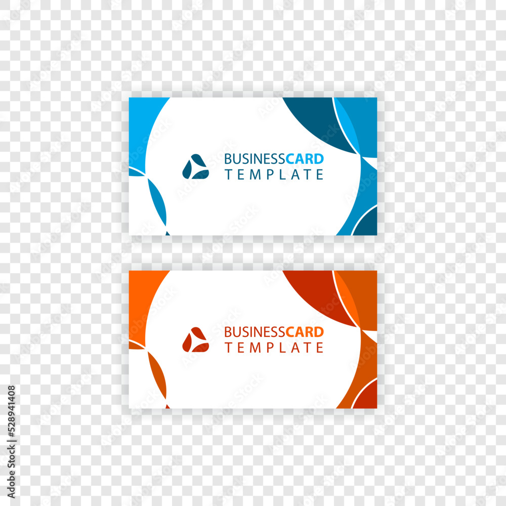 Poster business card vector design with a simple pattern.