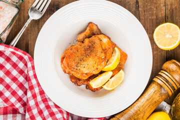 Delicious Lemon Grilled Chicken Chop with Lemon