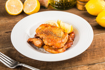 Delicious Lemon Grilled Chicken Chop with Lemon