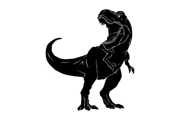 Fototapeta premium tyrannosaurus silhouette