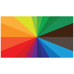 Vector background with multicolored rays