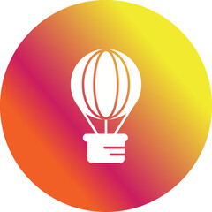 Obraz premium Hot Air Balloon Icon