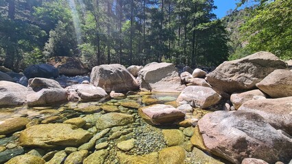 river in the mountains