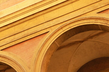 Detail of a facade with arches