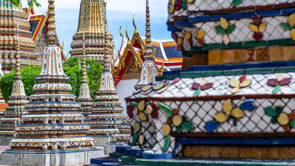 Pagoda old is located in Wat Pho, Bangkok, Thailand. It is a unique temple in Thai architecture....