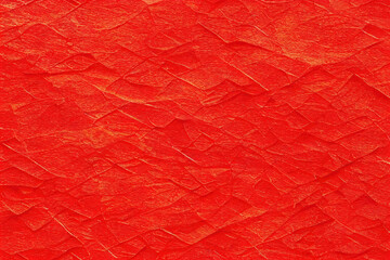 Red crumpled watercolor paper. Texture background.