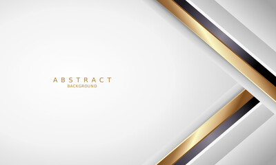 white luxury premium background and gold line.