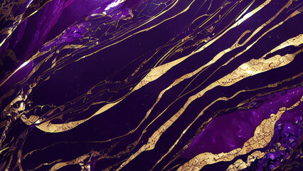 Obraz na płótnie Canvas Purple marble and gold abstract background texture. marbling with natural luxury style lines of marble and gold powder surface grunge stone texture